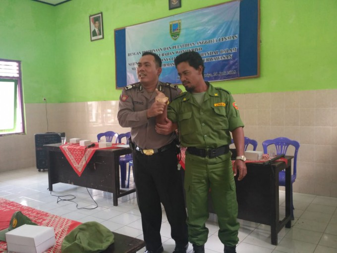 Acara pembinaan Linmas Kelurahan Wonokriyo Tahun 2018